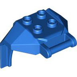 Design Brick 4x3x3 with 3.2 Shaft Number 1 Bright Blue