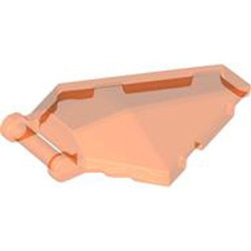 Cockpit 4x5x1 with 3.2 Shaft Number 1 Transparent Fluorescent Reddish Orange