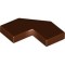 Tile 2x2 90 Degree with 45 Degree Cut Reddish Brown
