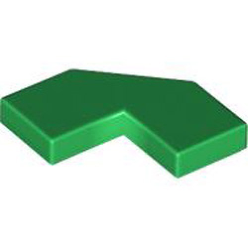 Tile 2x2 90 Degree with 45 Degree Cut Dark Green