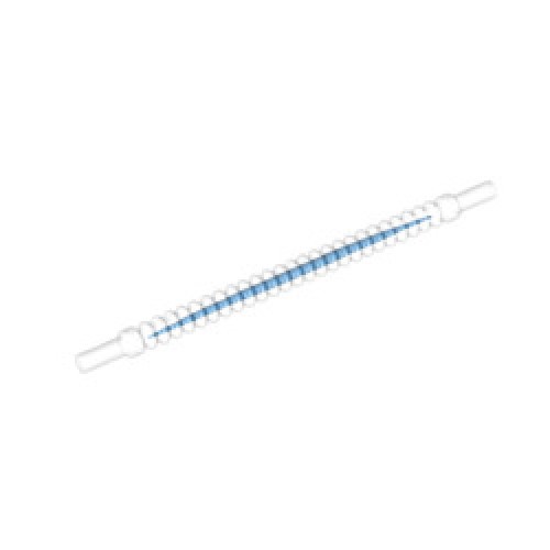 Flex Hose 10 Module with 3.2 Shaft Transparent with Inner Bright Blue