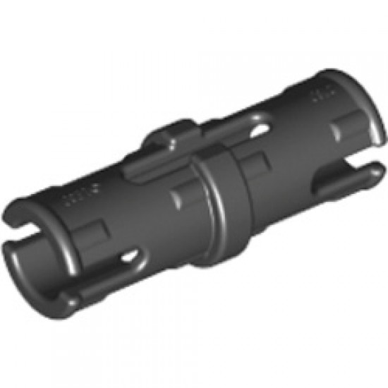 Connector Peg with Friction and Center Hole Black