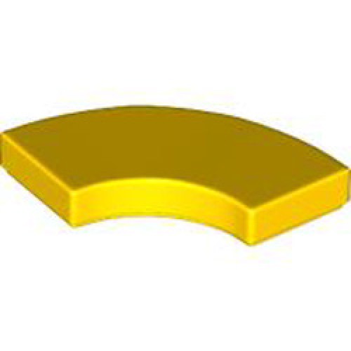 Tile 2x2 with Bow Bright Yellow