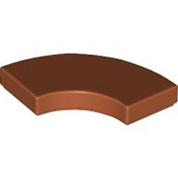 Tile 2x2 with Bow Dark Orange