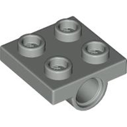Technic Double Bearing Plate 2x2 Light Grey