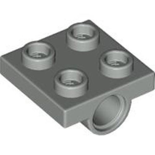 Technic Double Bearing Plate 2x2 Light Grey