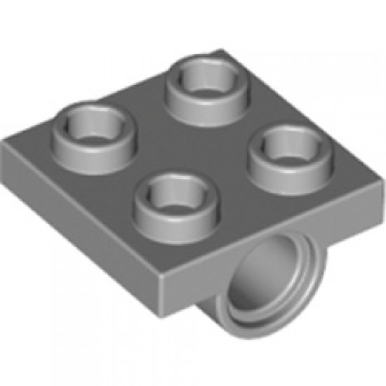Technic Double Bearing Plate 2x2 Medium Stone Grey