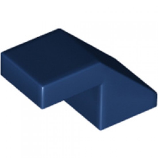 Roof Tile 1x2 Degree 45 without Knobs Earth Blue