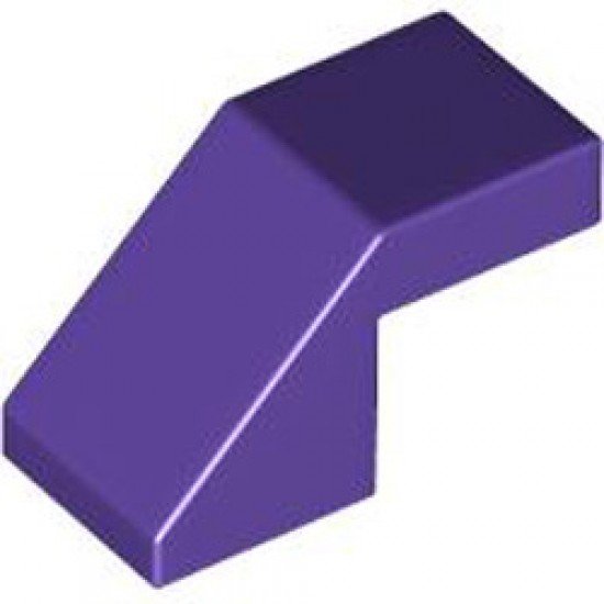 Roof Tile 1x2 Degree 45 without Knobs Medium Lilac