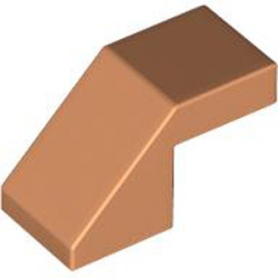 Roof Tile 1x2 Degree 45 without Knobs Nougat