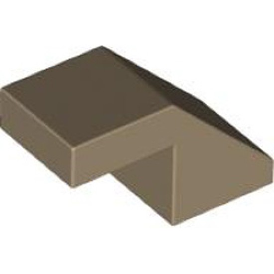 Roof Tile 1x2 Degree 45 without Knobs Sand Yellow