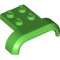Mudguard 3x4 with Plate Number 1 Bright Green