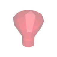 Diamond with Stick Transparent Red