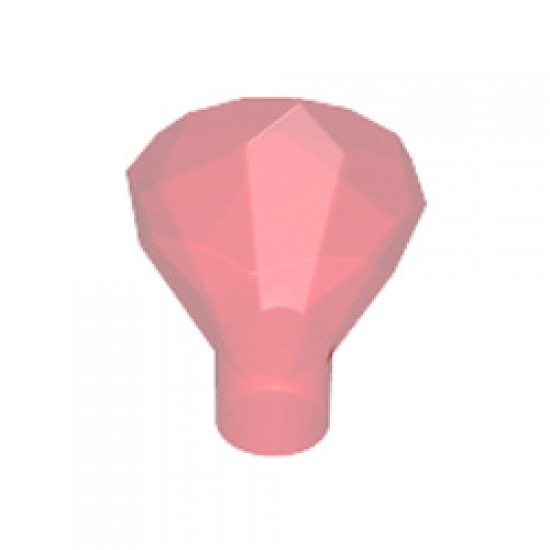 Diamond with Stick Transparent Red