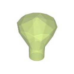 Diamond with Stick Transparent Bright Green