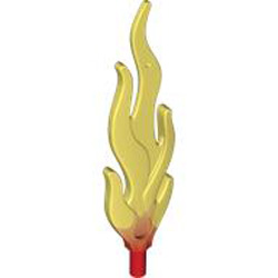 Flame 7M Shaft Diameter 3.2 Transparent Red with Transparent Yellow End
