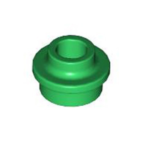 Plate Round 1x1 with Through Hole Dark Green