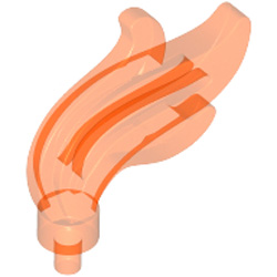 Feather Transparent Fluorescent Reddish Orange Feather Transparent Fluorescent Reddish Orange