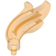 Feather Transparent Bright Orange