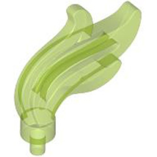 Feather Transparent Bright Green