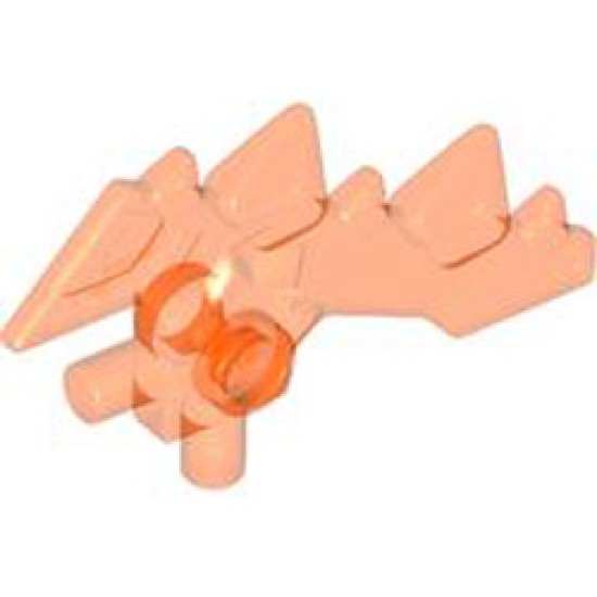 Blade Number 6 Transparent Fluorescent Reddish Orange
