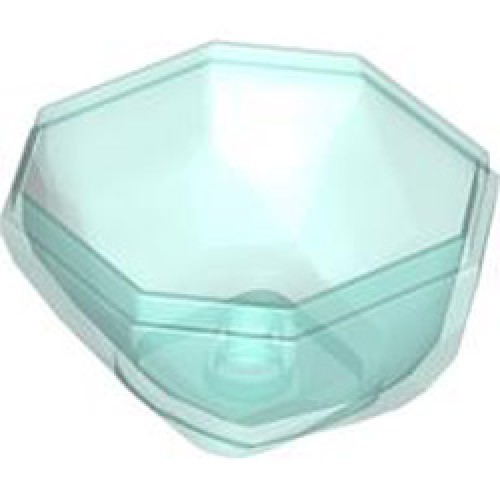 Rock 4x4x1 2/3 Lower Part Transparent Light Blue