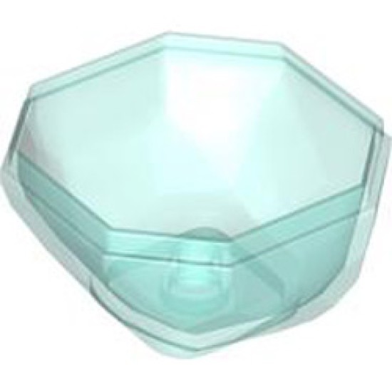 Rock 4x4x1 2/3 Lower Part Transparent Light Blue