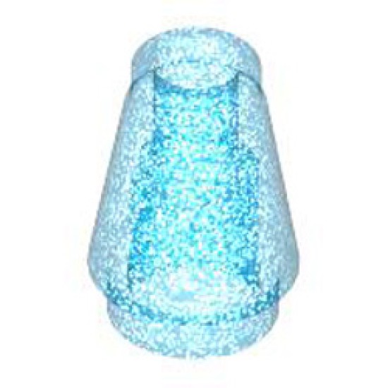 Nose Cone Small 1x1 Transparent Blue with Opalescence Nose Cone Small 1x1 Transparent Blue with Opalescence