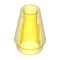 Nose Cone Small 1x1 Transparent Yellow