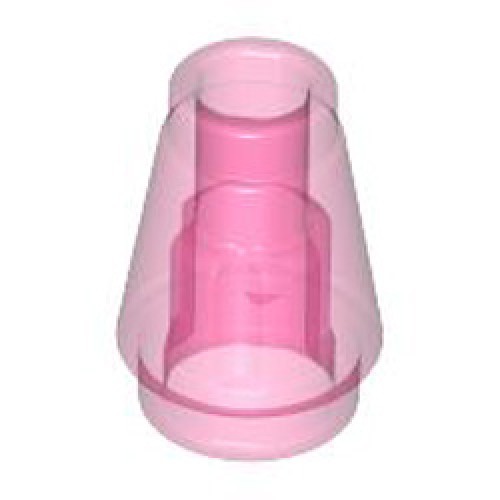 Nose Cone Small 1x1 Transparent Medium Reddish Violet