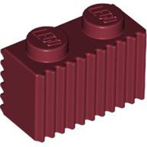 Profile Brick 1x2 Dark Red