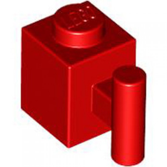 Brick 1x1 with Handle Bright Red
