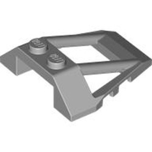 Roof Tile 4x4 with Angle Lat Medium Stone Grey