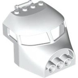 Plane Front, 6x6x4 with 3.2 Shaft White