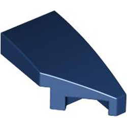 Right Plate 1x2 with Bow 45 Degree Cut Earth Blue Right Plate 1x2 with Bow 45 Degree Cut Earth Blue