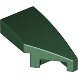 Right Plate 1x2 with Bow 45 Degree Cut Earth Green Right Plate 1x2 with Bow 45 Degree Cut Earth Green