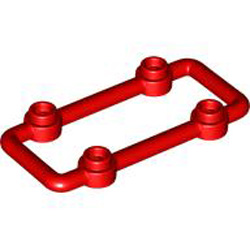 Lattice 3x6 Module with Knobs Bright Red