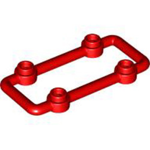 Lattice 3x6 Module with Knobs Bright Red