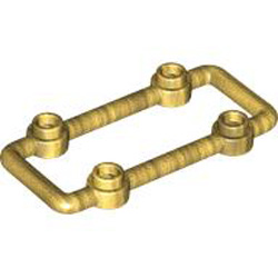 Lattice 3x6 Module with Knobs Warm Gold