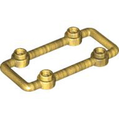 Lattice 3x6 Module with Knobs Warm Gold