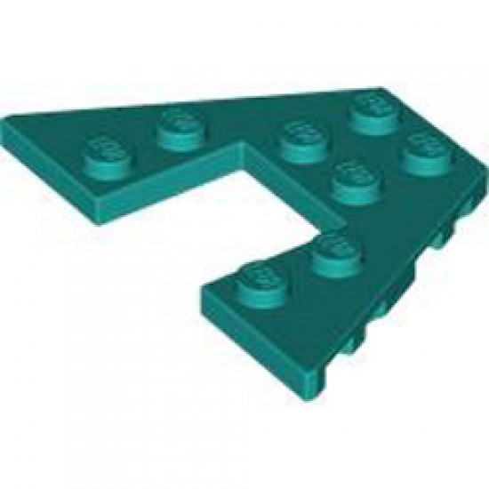 Plate 6x4 with Angle Bright Bluish Green