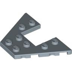 Plate 6x4 with Angle Sand Blue Plate 6x4 with Angle Sand Blue