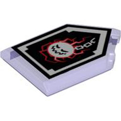 Flat Tile 2x3 with Angle Number 79 Transparent Bright Violet 