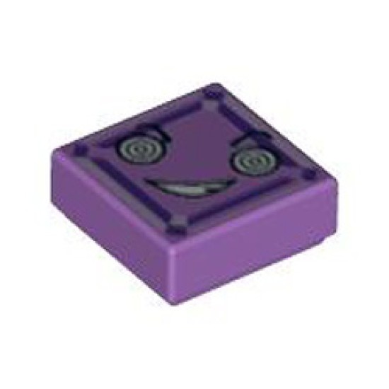 Flat Tile 1x1 Number 172 Medium Lavender