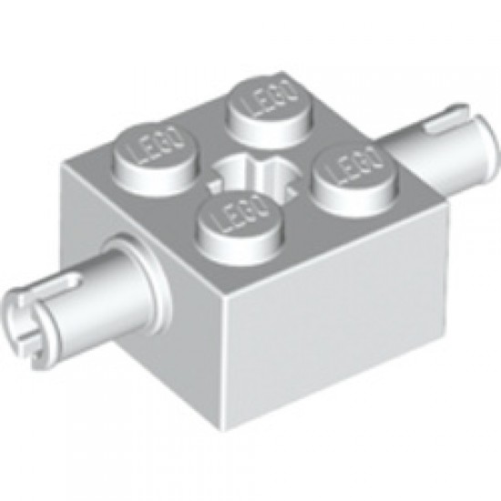 Bearing Element 2x2 with Double Snap White