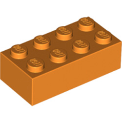 Brick 2x4 Bright Orange Brick 2x4 Bright Orange