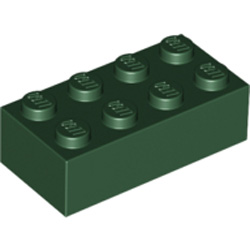 Brick 2x4 Earth Green Brick 2x4 Earth Green