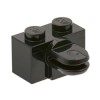 Brick 1x2 with Link Black