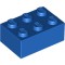 Brick 2x3 Bright Blue
