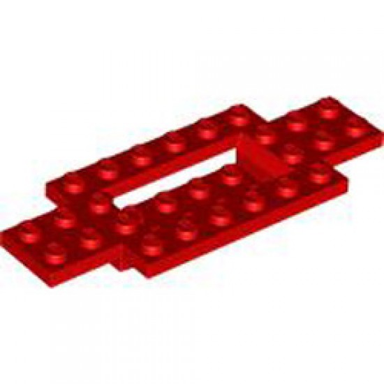 Chassis 4x10 with Bottom 2x4 Bright Red